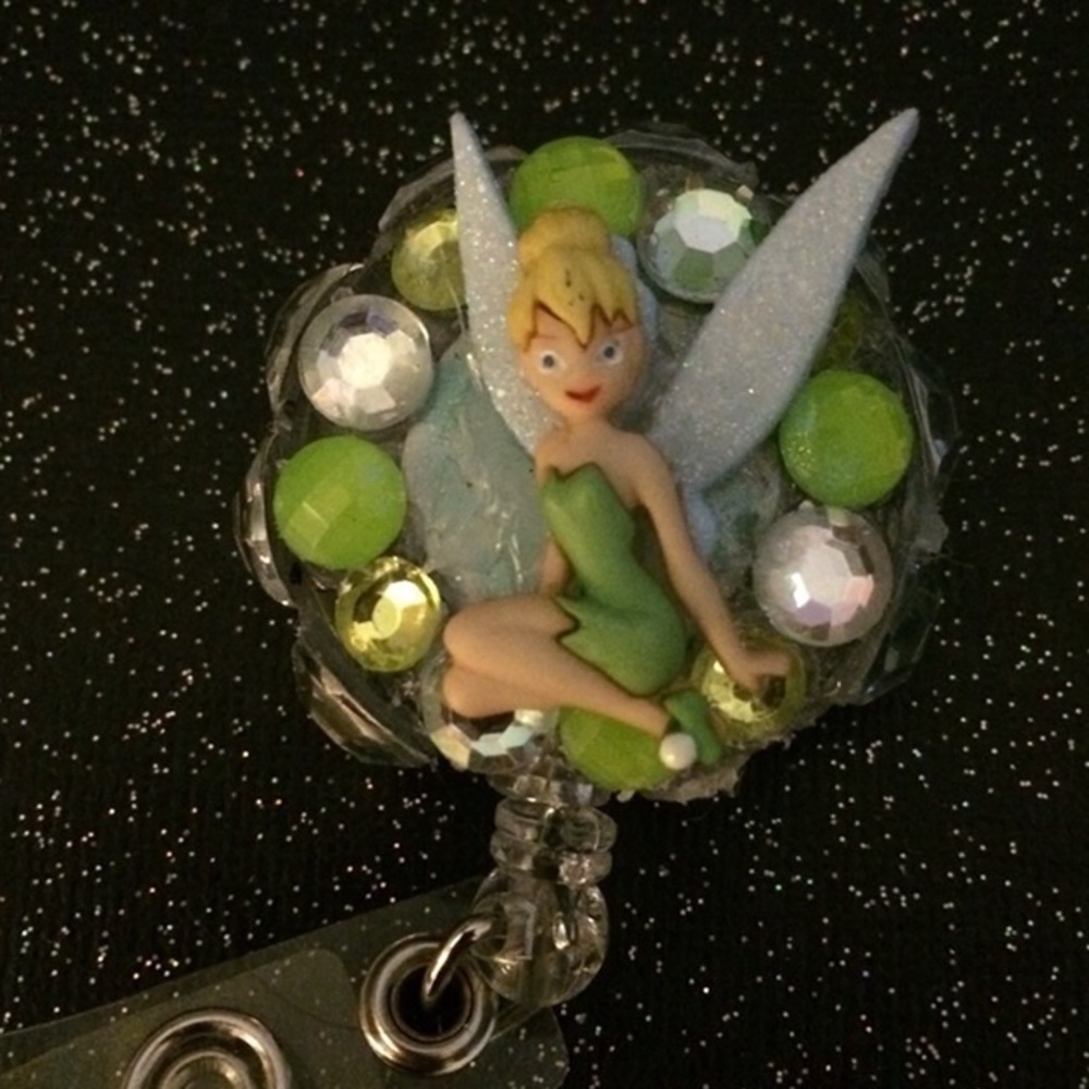 Tinker bell Disney name badge holder $10